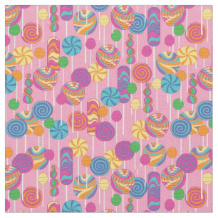 Lollipops Snoep Pattern Stof