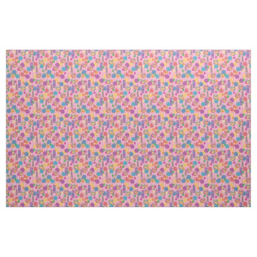 Lollipops Snoep Pattern Stof (Fat Quarter)