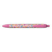 Lollipops Snoep Pattern Zwarte Inkt Pen (Achterkant)
