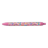 Lollipops Snoep Pattern Zwarte Inkt Pen (Voorkant)