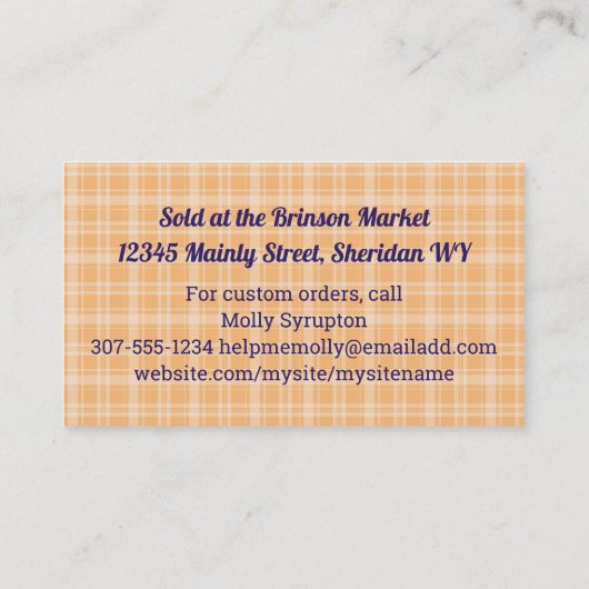 Lollipops suckers snoep maker snoepjes confectie visitekaartje (Achterkant)