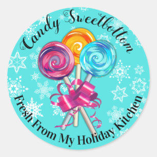 Lollipops uit de keuken van Kerst sticker