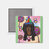 Lollipops Zwarte Doxie Magneet (Voorkant / Achterkant)