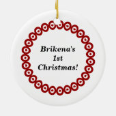 Lolli's Kleine Cupcake-sieraad Keramisch Ornament (Achterkant)