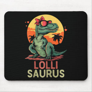 Lollisaurus Dino Dinosaur Lolli-saurus T-rex Funny Muismat