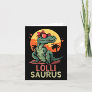 Lollisaurus Dino Dinosaur Lolli-saurus T-rex Grapp Kaart