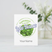 Lollo Bianco Salad Lollo Bionda Vegan Feestdagenkaart (Staand voorkant)