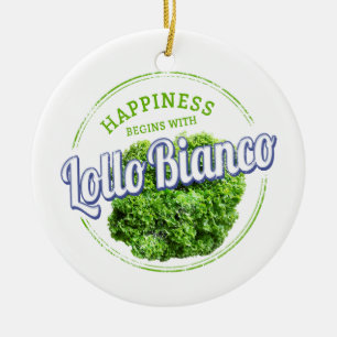 Lollo Bianco Salad Lollo Bionda Vegan Keramisch Ornament