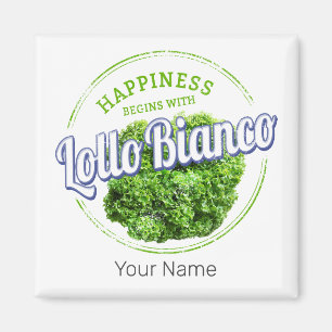Lollo Bianco Salad  Lollo Bionda Vegan Magneet
