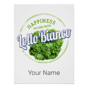 Lollo Bianco Salad Lollo Bionda Vegan Perfect Poster