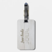 Lollo Bianco Salad sla bladeren van Vegans Bagagelabel (Achterkant verticaal)