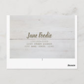 Lollo Bianco Salad sla bladeren van Vegans Briefkaart (Achterkant)