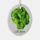 Lollo Bianco Salad sla bladeren van Vegans Keramisch Ornament (Rechts)