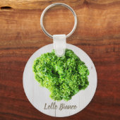 Lollo Bianco Salad sla bladeren van Vegans Sleutelhanger (Voorkant)