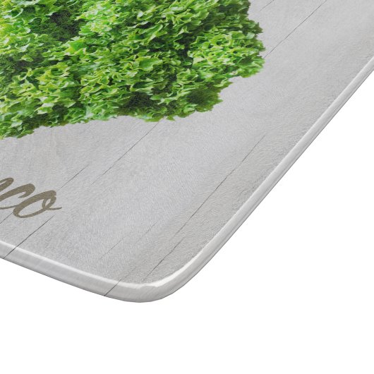 Lollo Bianco Salad sla bladeren van Vegans Snijplank (Hoek)