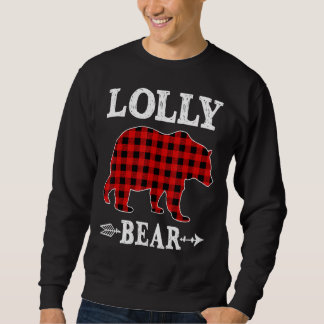 Lolly Bear Christmas Pajama Red Plaid Buffalo Fami Trui