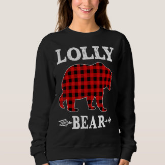 Lolly Bear Christmas Pajama Red Plaid Buffalo Fami Trui