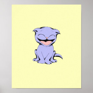 Lolly Cat Laughing Poster