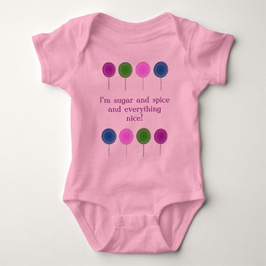 Lolly Pop Baby Onsie Romper (Voorkant)