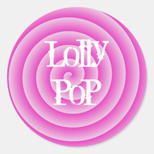 lolly ronde sticker (Voorkant)