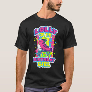 Lolly van de 'Birthday Girl Roller' Schaatsen bday T-shirt