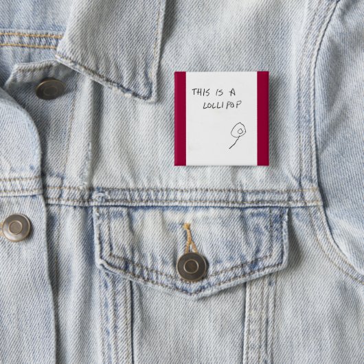 lolly vierkante button 5,1 cm (In situ)