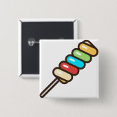 lolly vierkante button 5,1 cm (Voorkant /achterkant)