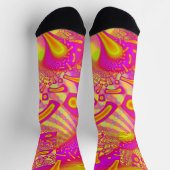 LollyPoP 3D Fused Glass Fractal Sokken (Top)