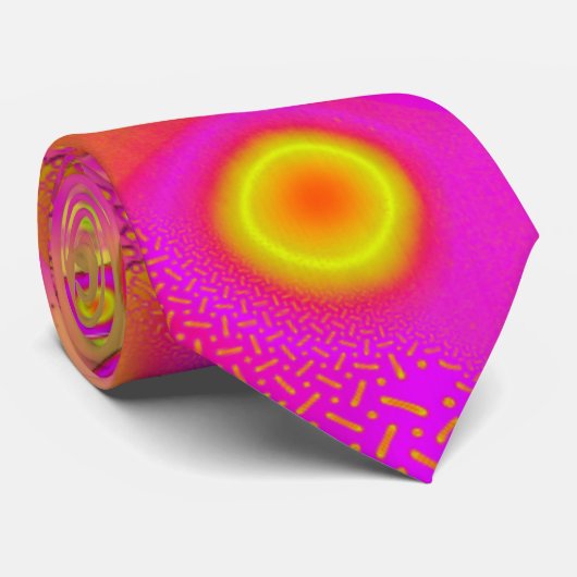 LollyPoP 3D Fused Glass Fractal Stropdas (Opgerold)