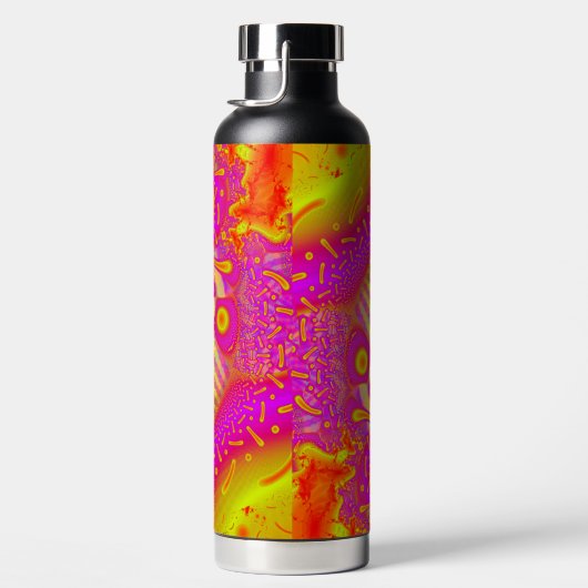 LollyPoP 3D Fused Glass Fractal Waterfles (Rechts)