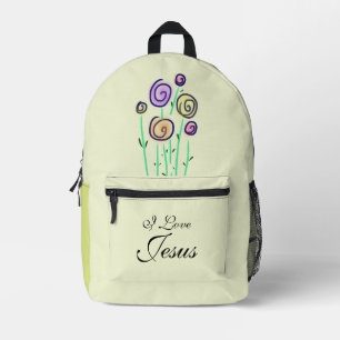 Lollypop bloem grafische afbeelding Ik hou van Jez Bedrukte Rugzak