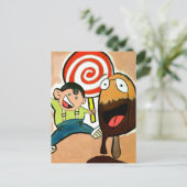 Lollypop Briefkaart (Staand voorkant)