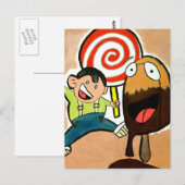 Lollypop Briefkaart (Voorkant / Achterkant)