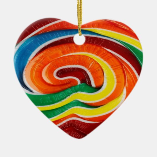 Lollypop Hart Ornament (Voorkant)