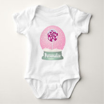 Lollypop sneeuwbol cute roze meisje winter