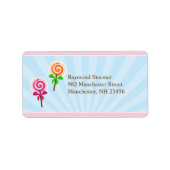 Lollypop-verzendlabels Etiket (Voorkant)