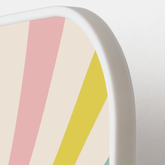 'Lollypop Vibes', retro gepersonaliseerd Pickleball Paddle (Links Detail)