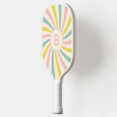 'Lollypop Vibes', retro gepersonaliseerd Pickleball Paddle (Links)