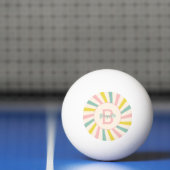 'Lollypop Vibes', retro gepersonaliseerd Pingpongbal (Net)