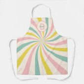 'Lollypop Vibes', retro monogram Schort (Voorkant)