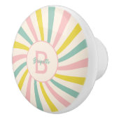 'Lollypop Vibes', retro pasteldeur Keramische Knop (Rechts)