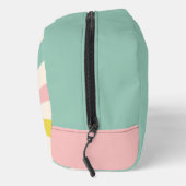 'Lollypop Vibes', retro pastelwerveling Achterzijd Toilettasje (Rechts)