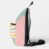 'Lollypop Vibes', retro pastelwerveling Sling Bag (Rechts)