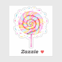 Lollypop Zoete Snoep Caramel Drops Illustratie Sticker