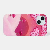 Lollypoppen en mooie wolken iPhone 15 case (Achterkant horizontaal)