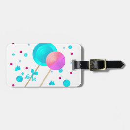 Lolly's en snoepjes bagagelabel