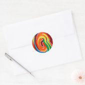 Lollystokjes Ronde Sticker (Envelop)