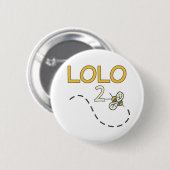 Lolo 2 Bee Ronde Button 5,7 Cm (Voorkant /achterkant)