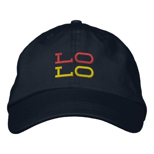 Lolo Baseball Hat Geborduurde Pet (Voorkant)