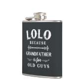 Lolo | Funny Grandfather is voor oude jongens Heupfles (Links)